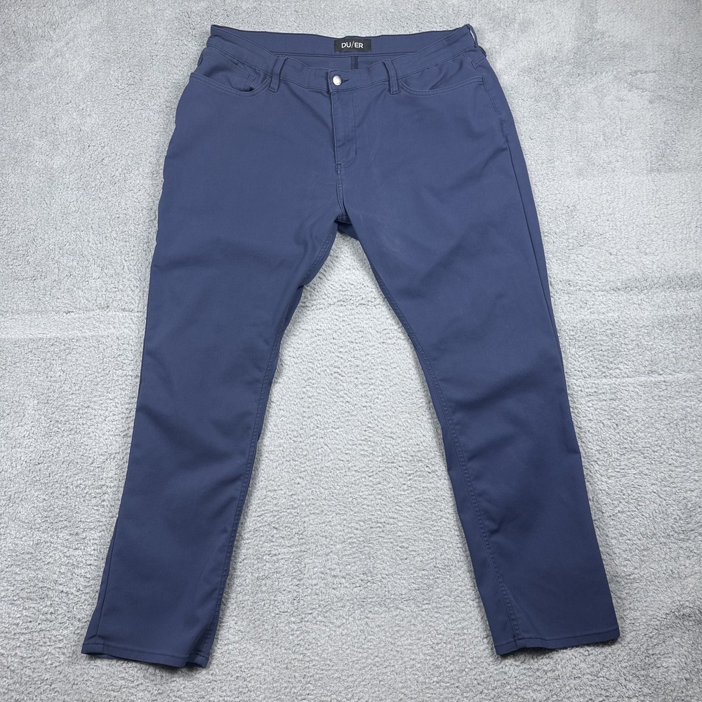 DU/ER No‎ Sweat Relaxed Taper Fit Stretch Pants Chino Mens Size 40x32 Blue